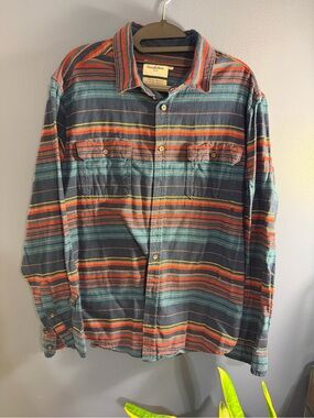 Goodfellow & Co Striped Button-Down Large
